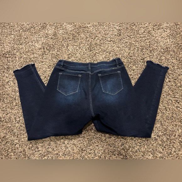 KanCan Signature Skinny Ankle Jeans - Dark Wash - Stretchy - Size 34 (16/18) - Picture 6 of 8